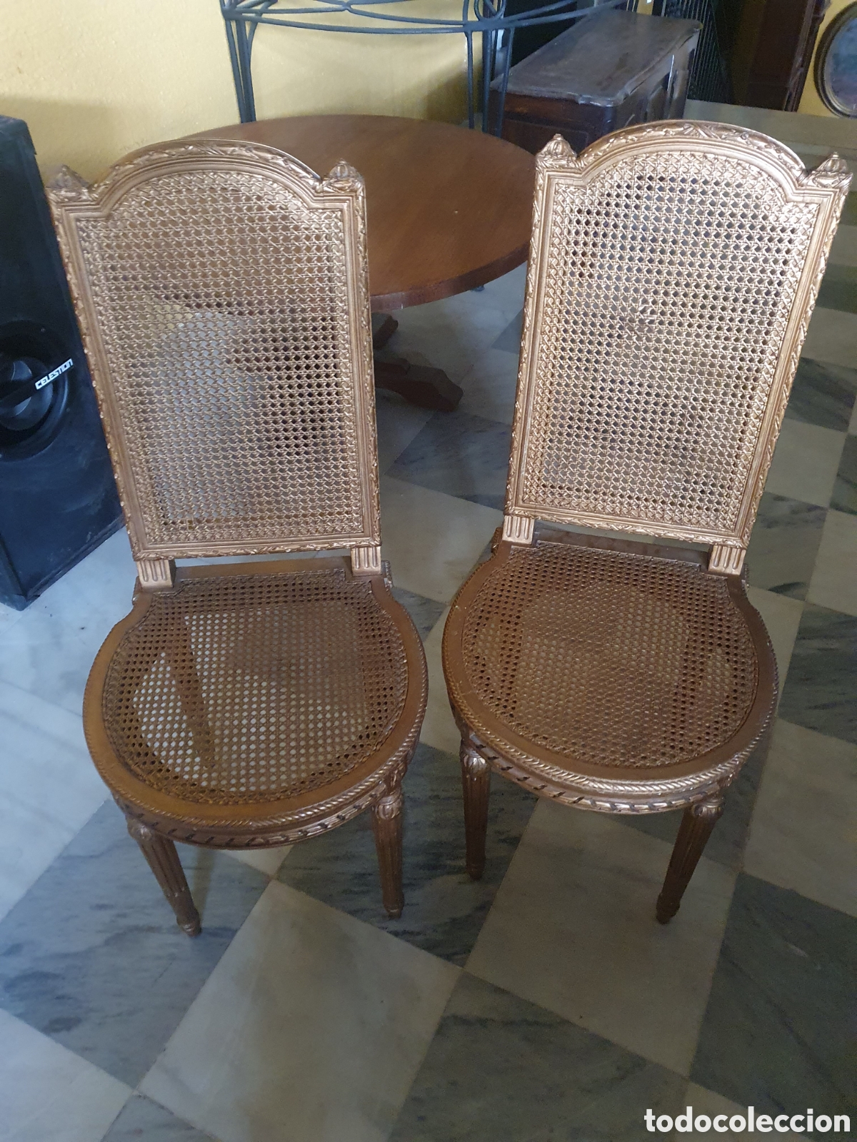 Antig&uuml;edades: Pareja de sillas - Foto 1