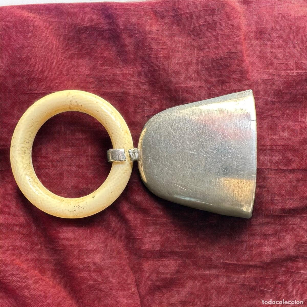 Antig&uuml;edades: SONAJERO ANTIGUO DE PLATA ( 2482 ) - Foto 3