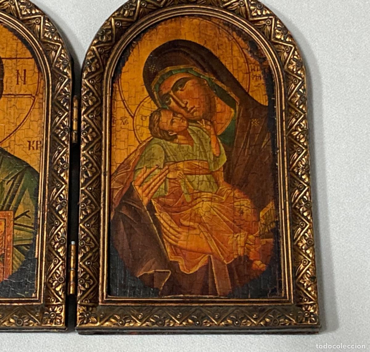 Antig&uuml;edades: D&Iacute;PTICO PANTOCRATOR Y VIRGEN - Foto 3