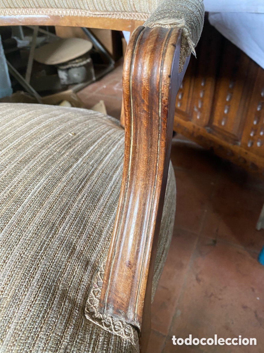 Antig&uuml;edades: Sill&oacute;n en madera de nogal - Foto 3