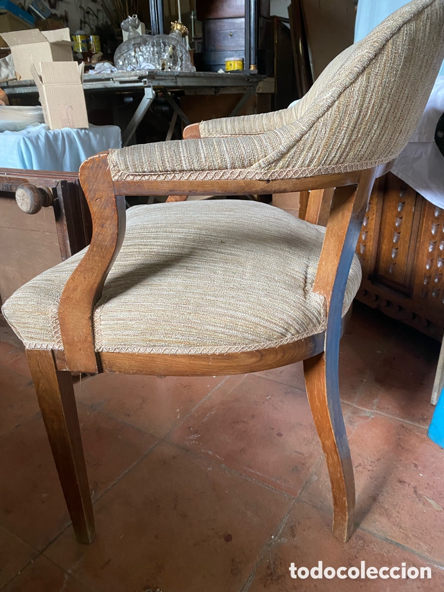 Antig&uuml;edades: Sill&oacute;n en madera de nogal - Foto 4