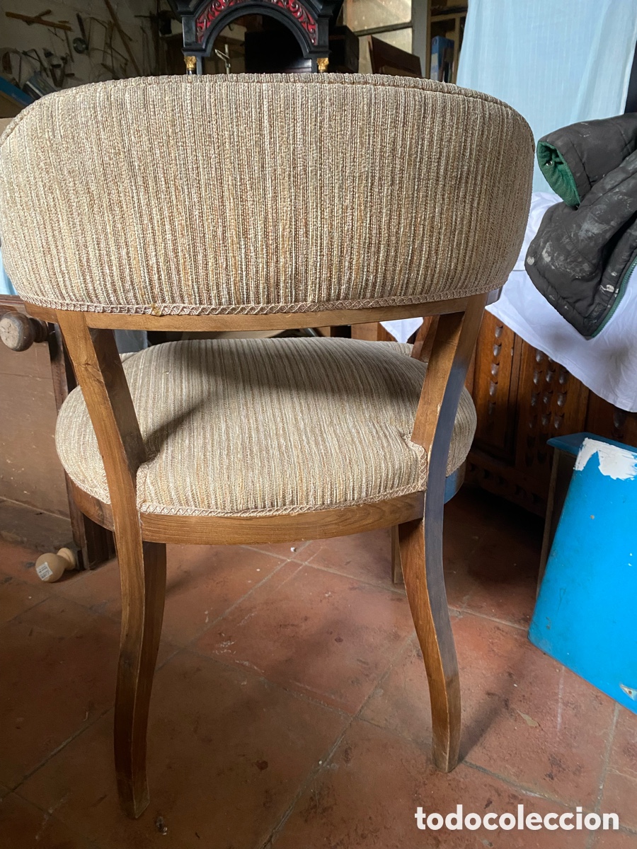 Antig&uuml;edades: Sill&oacute;n en madera de nogal - Foto 5
