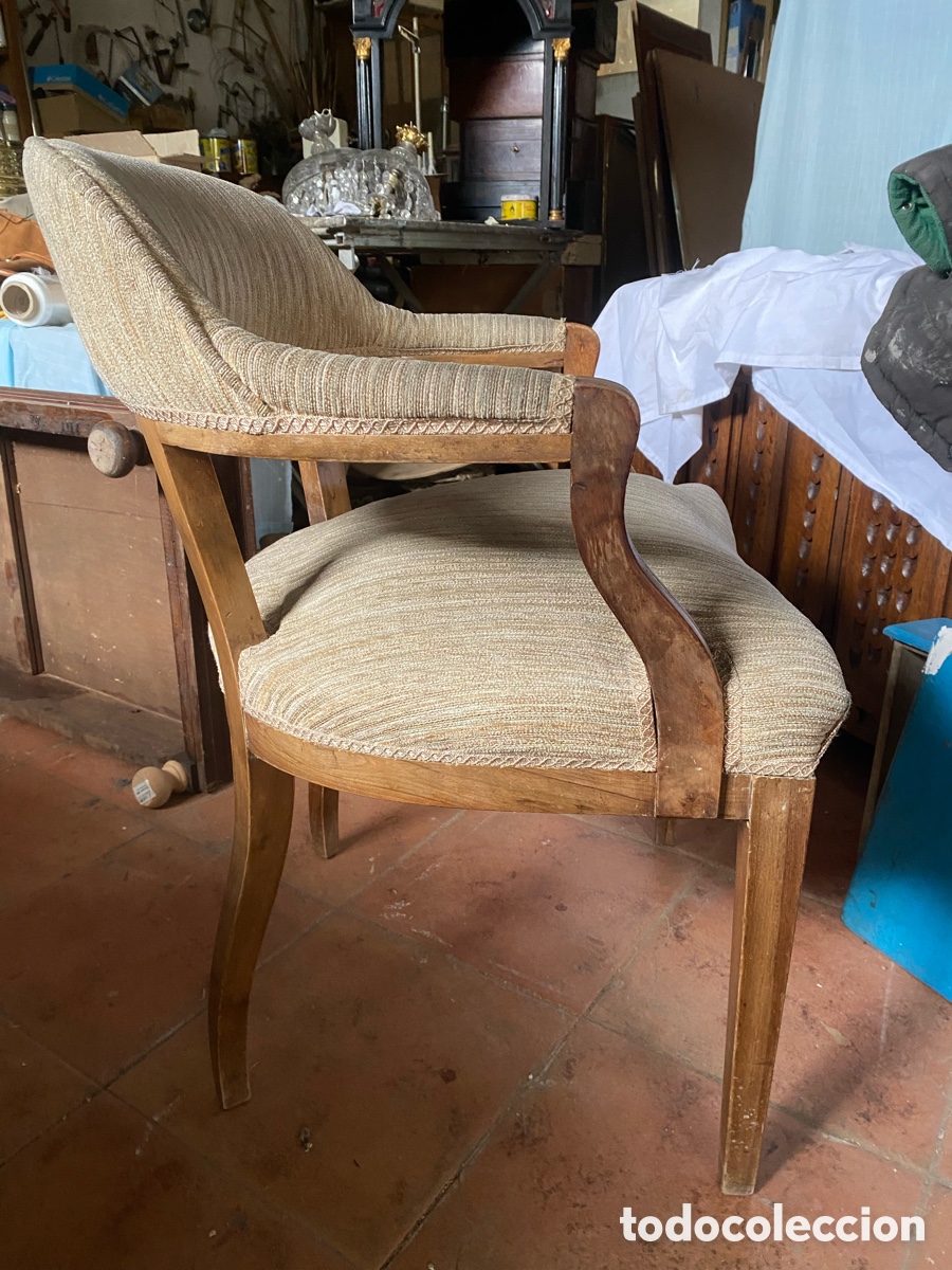 Antig&uuml;edades: Sill&oacute;n en madera de nogal - Foto 6
