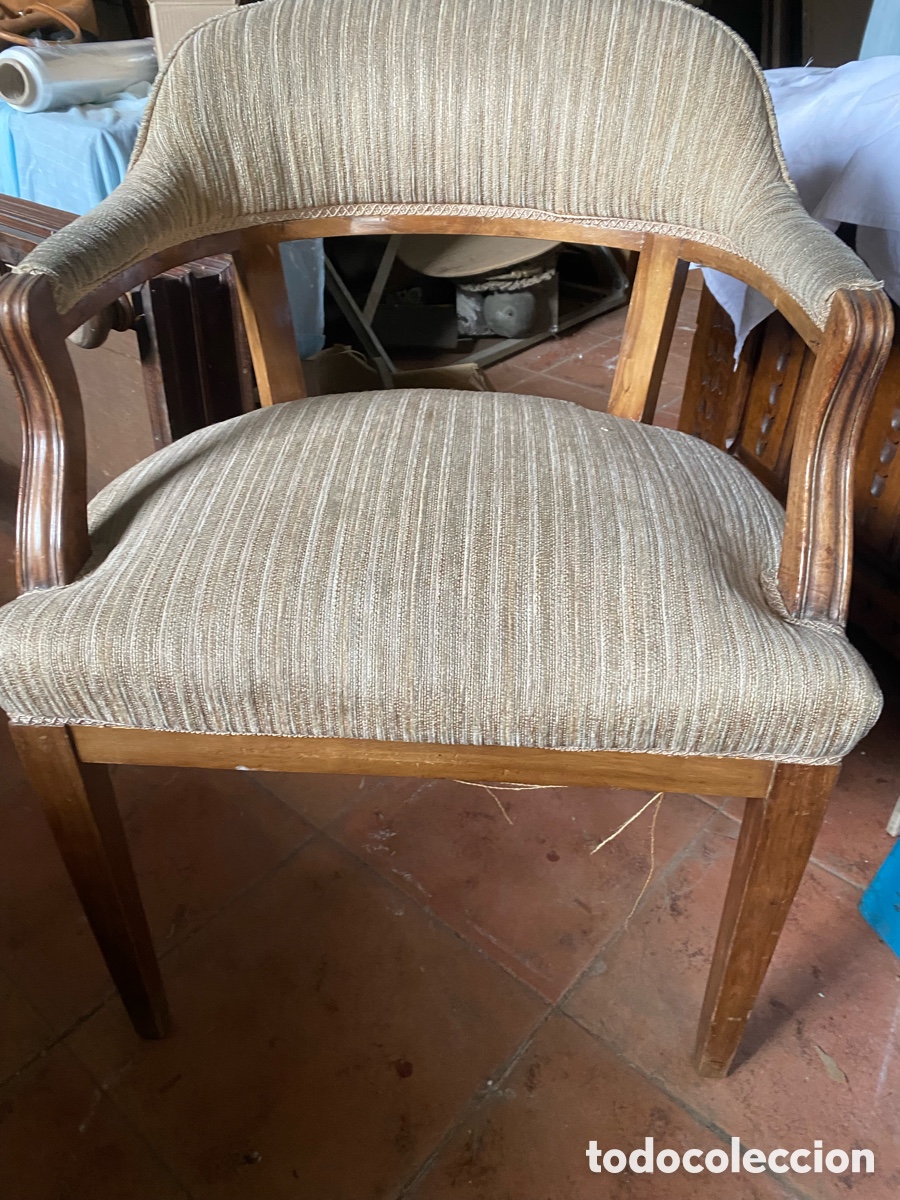 Antig&uuml;edades: Sill&oacute;n en madera de nogal - Foto 1