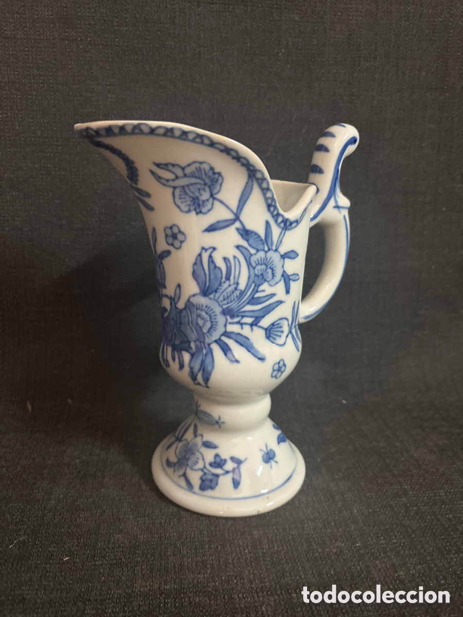 Antig&uuml;edades: Jarra azul de Ceramica - Foto 4