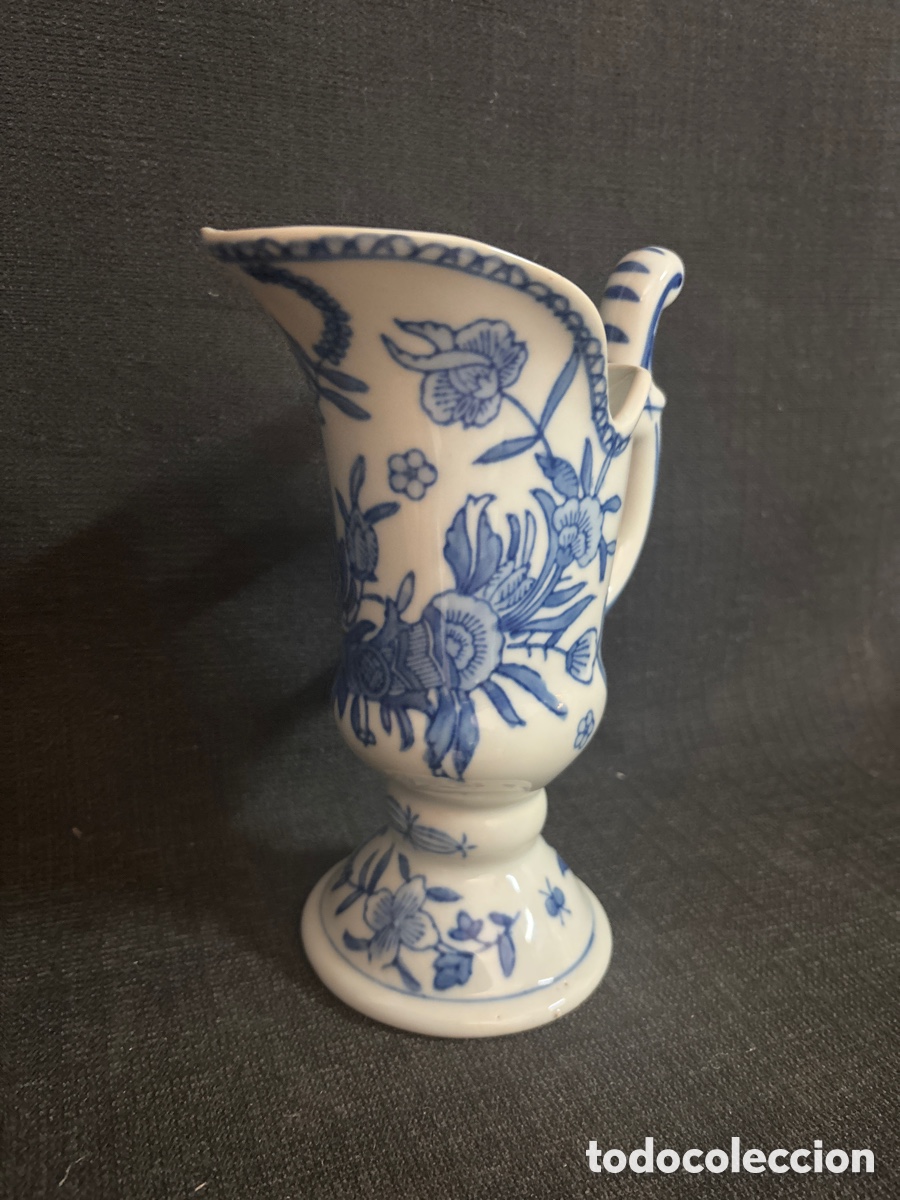 Antig&uuml;edades: Jarra azul de Ceramica - Foto 5
