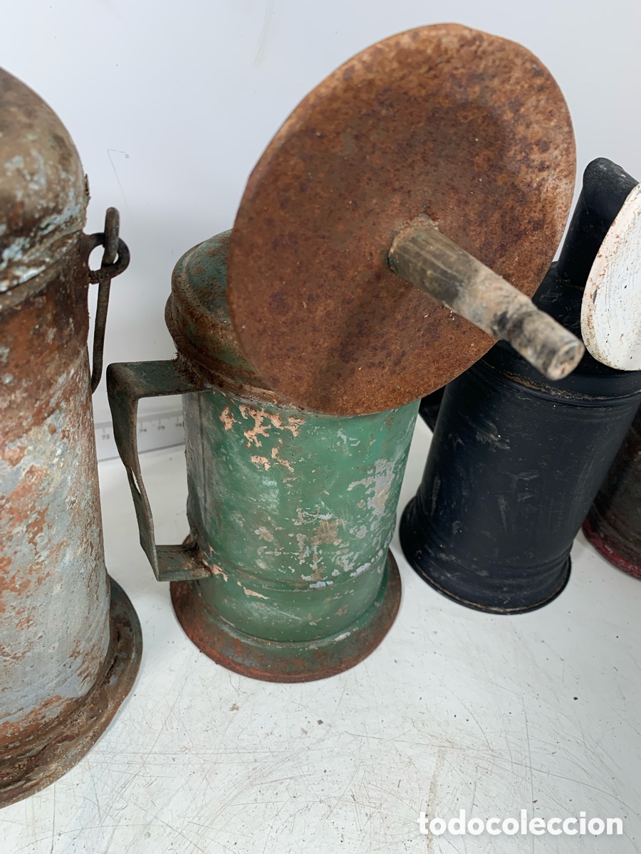 Antig&uuml;edades: 01_ Lote l&aacute;mparas de carburo - Foto 4
