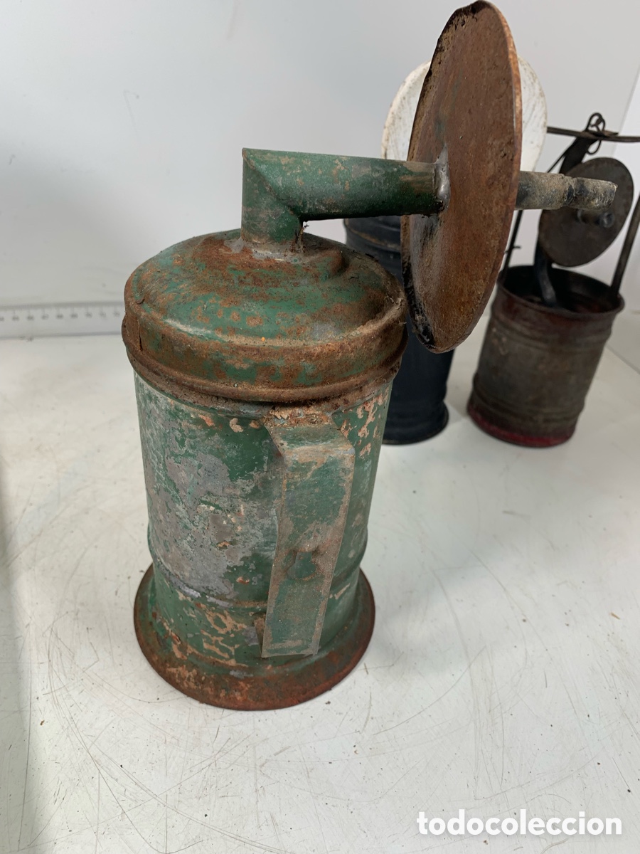 Antig&uuml;edades: 01_ Lote l&aacute;mparas de carburo - Foto 9