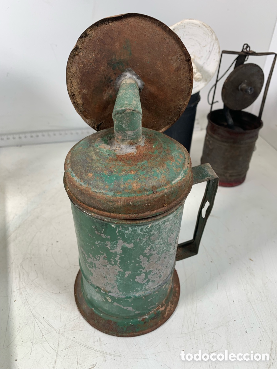 Antig&uuml;edades: 01_ Lote l&aacute;mparas de carburo - Foto 10