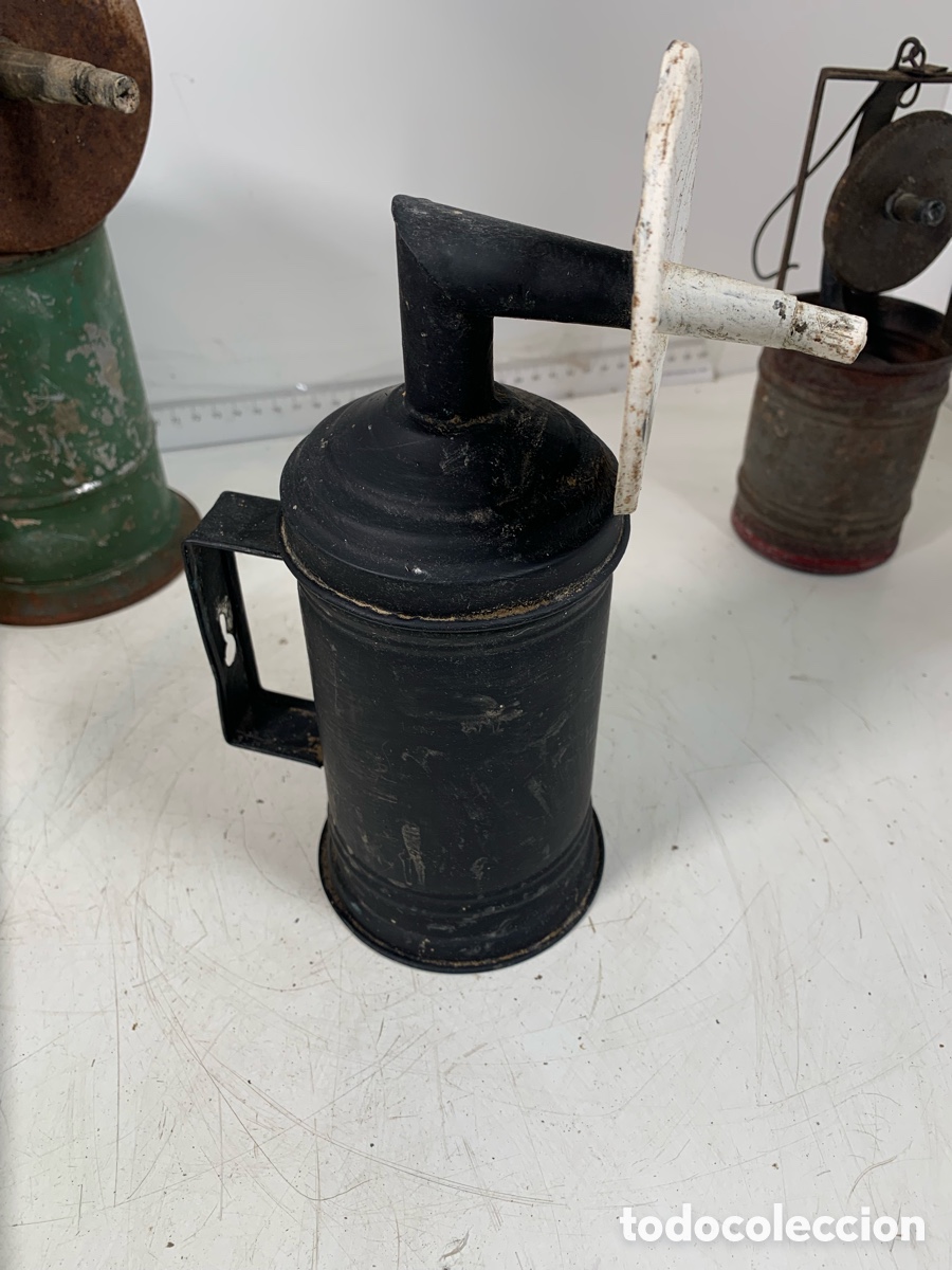 Antig&uuml;edades: 01_ Lote l&aacute;mparas de carburo - Foto 12