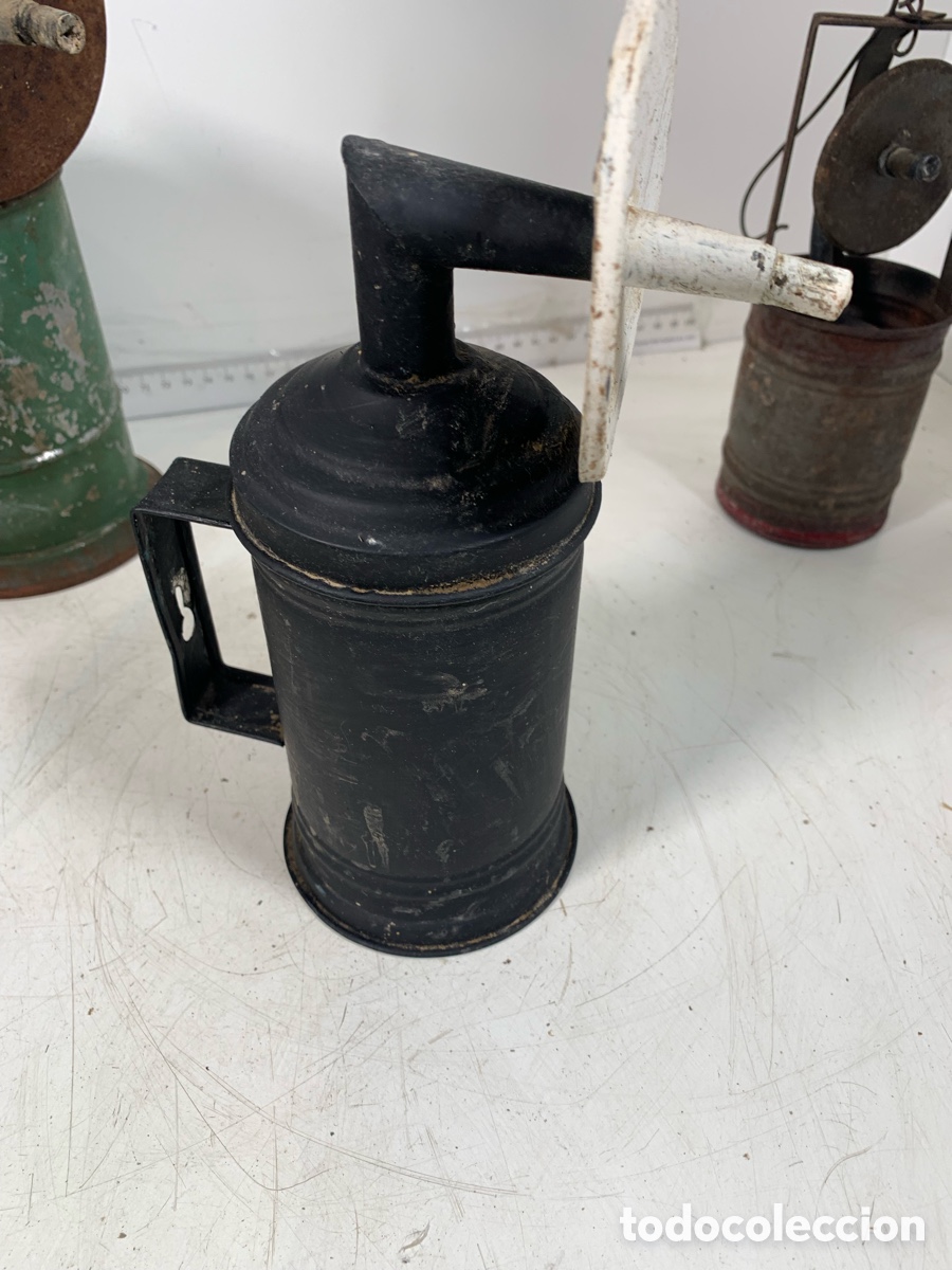 Antig&uuml;edades: 01_ Lote l&aacute;mparas de carburo - Foto 13