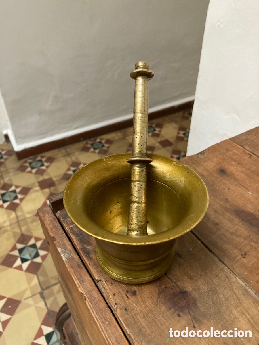 Antig&uuml;edades: Almirez bronce - Foto 2
