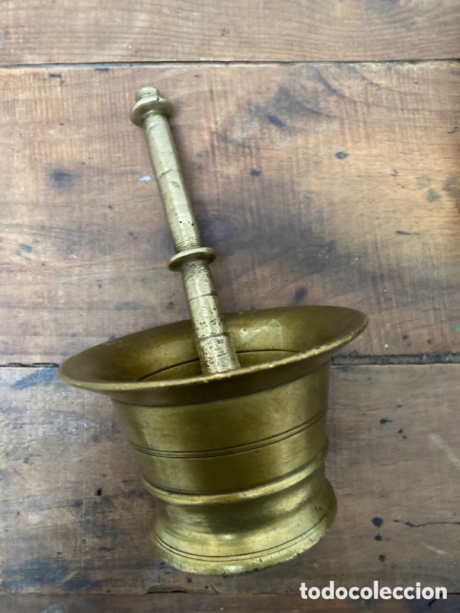 Antig&uuml;edades: Almirez bronce - Foto 4