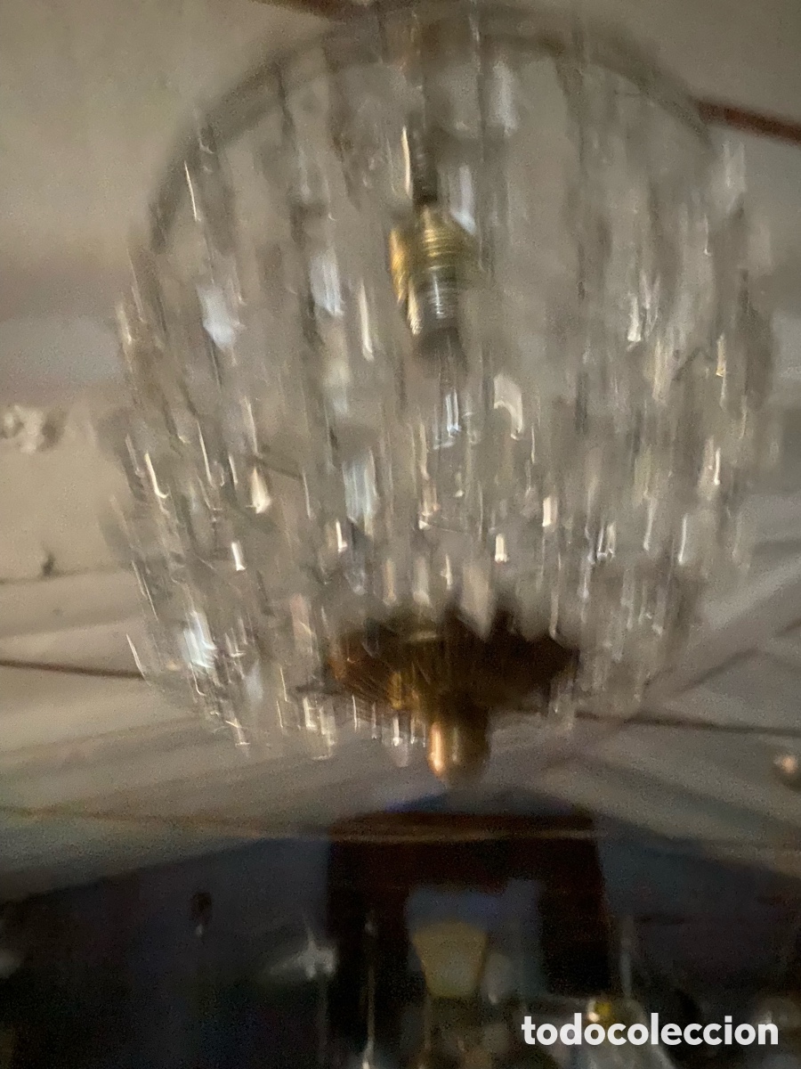 Antig&uuml;edades: L&aacute;mpara en cristal - Foto 3