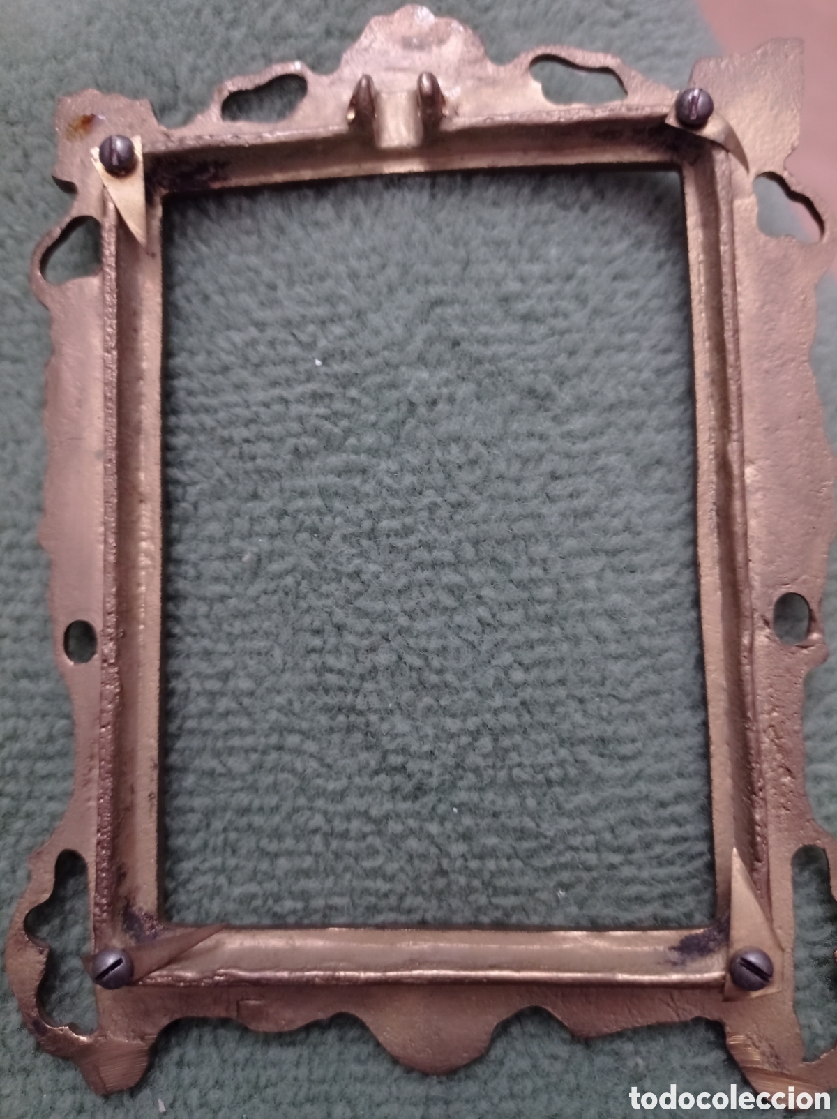 Antig&uuml;edades: MARCO BRONCE MACIZO LABRADO,PESADO - Foto 2