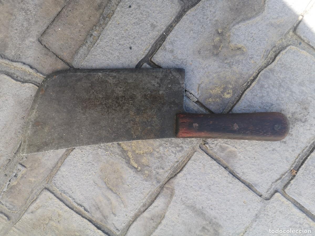 Antig&uuml;edades: cuchillo carnicero, a&ntilde;os 60 - Foto 1