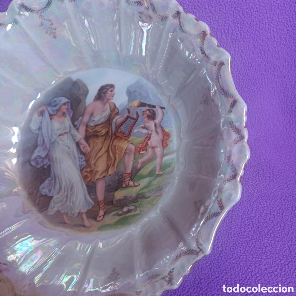Antig&uuml;edades: Fuente de porcelana - Foto 2