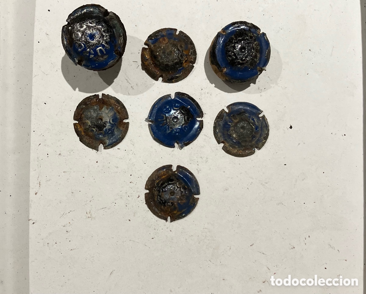 Antig&uuml;edades: Chapas cava codorniu antiguas. Placa chapa cava - Foto 1