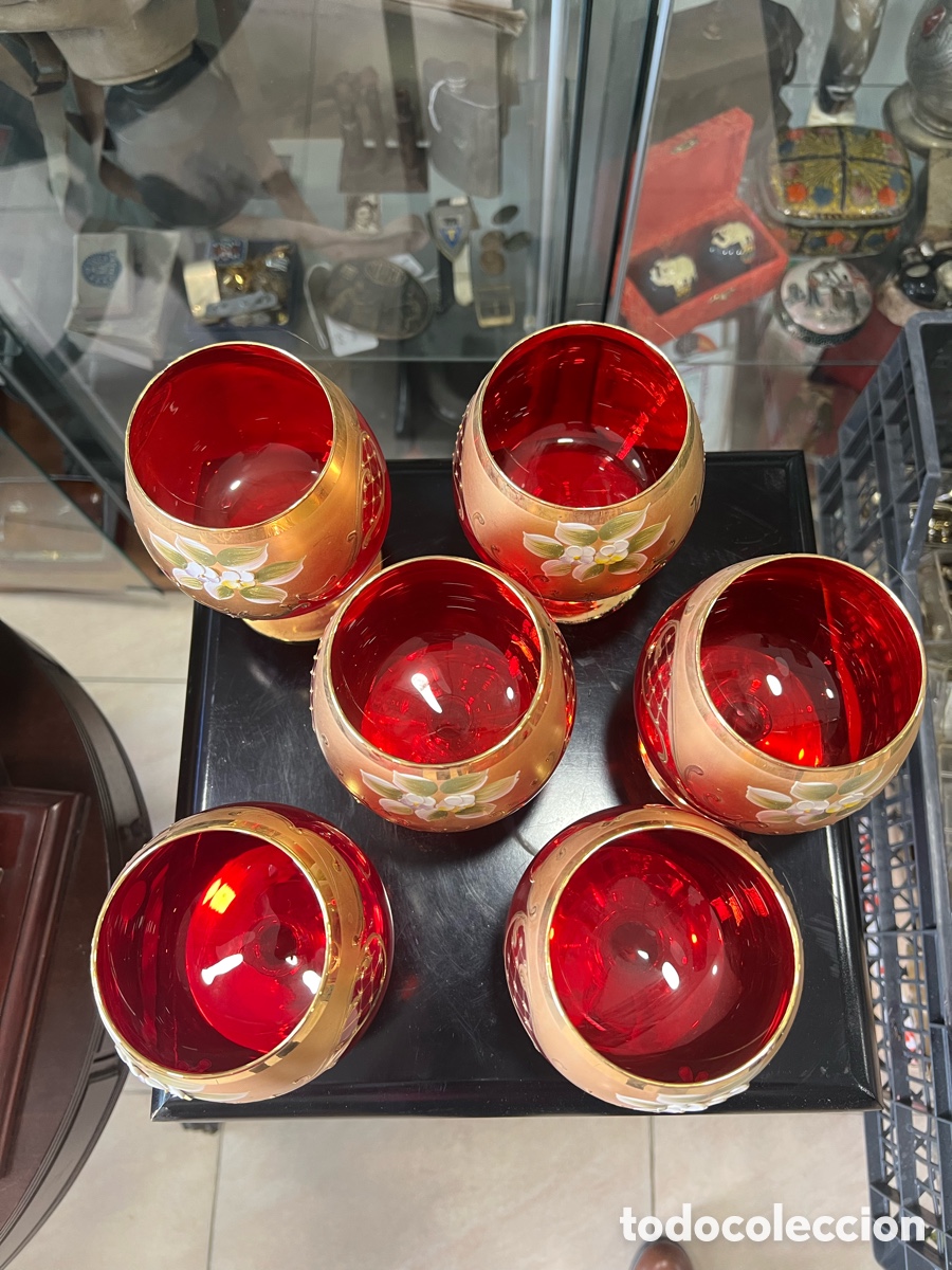 Antig&uuml;edades: Lote de 6 copas de co&ntilde;ac (echas en Italia) - Foto 9