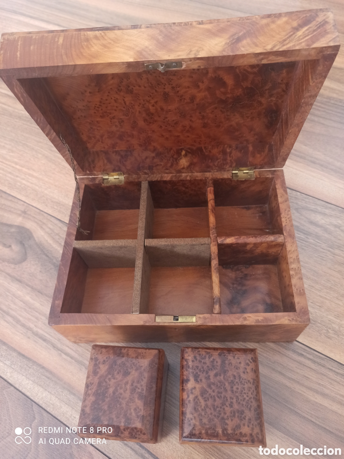 Antig&uuml;edades: Espectacular caja antigua de t&eacute;. Impecable - Foto 1