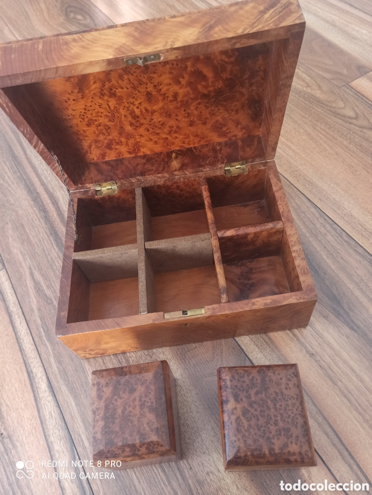 Antig&uuml;edades: Espectacular caja antigua de t&eacute;. Impecable - Foto 3