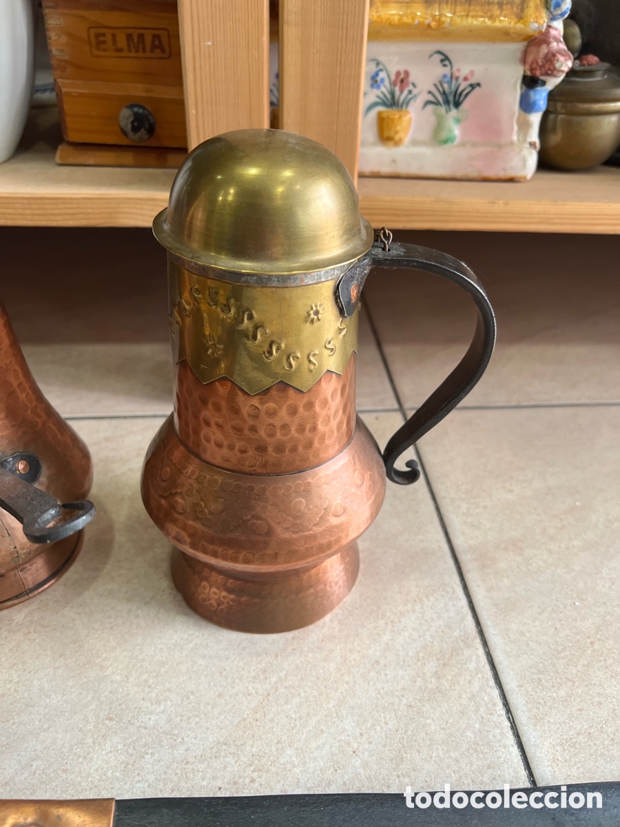 Antig&uuml;edades: Lote de utensilios cobre y bronce - Foto 7