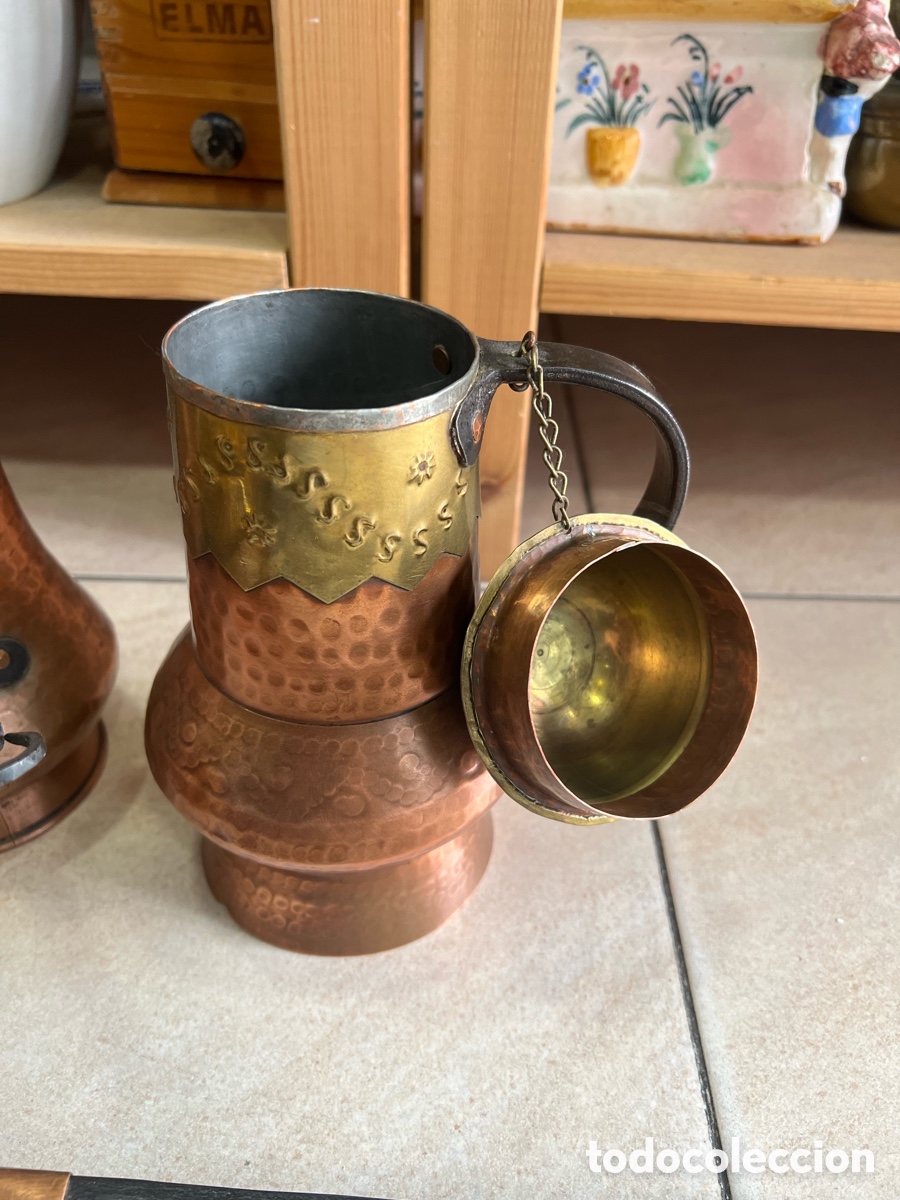 Antig&uuml;edades: Lote de utensilios cobre y bronce - Foto 8