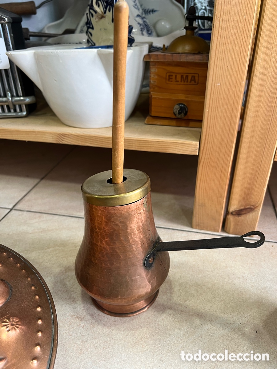 Antig&uuml;edades: Lote de utensilios cobre y bronce - Foto 9