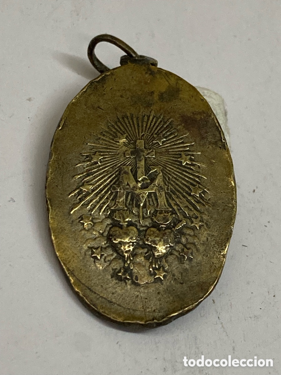 Antig&uuml;edades: Medalla religiosa metal C212 - Foto 2