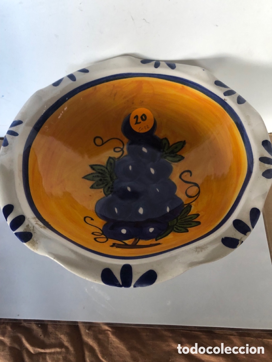 Antig&uuml;edades: frutero de ceramica - Foto 2