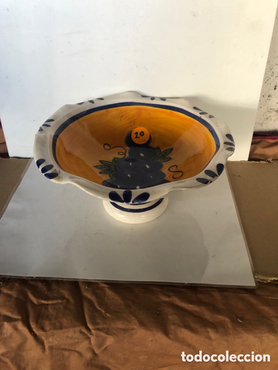 Antig&uuml;edades: frutero de ceramica - Foto 1