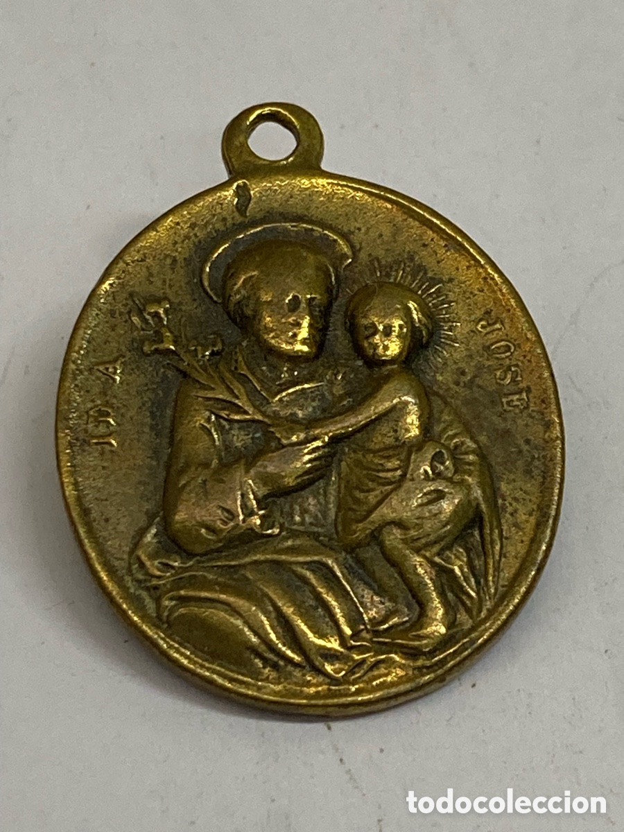 Antig&uuml;edades: Medalla religiosa metal C212 - Foto 1