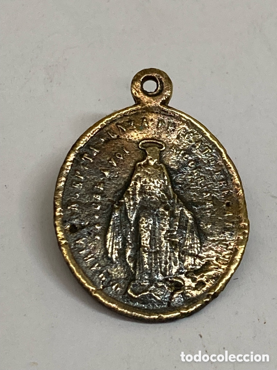 Antig&uuml;edades: Medalla religiosa metal C212 - Foto 1