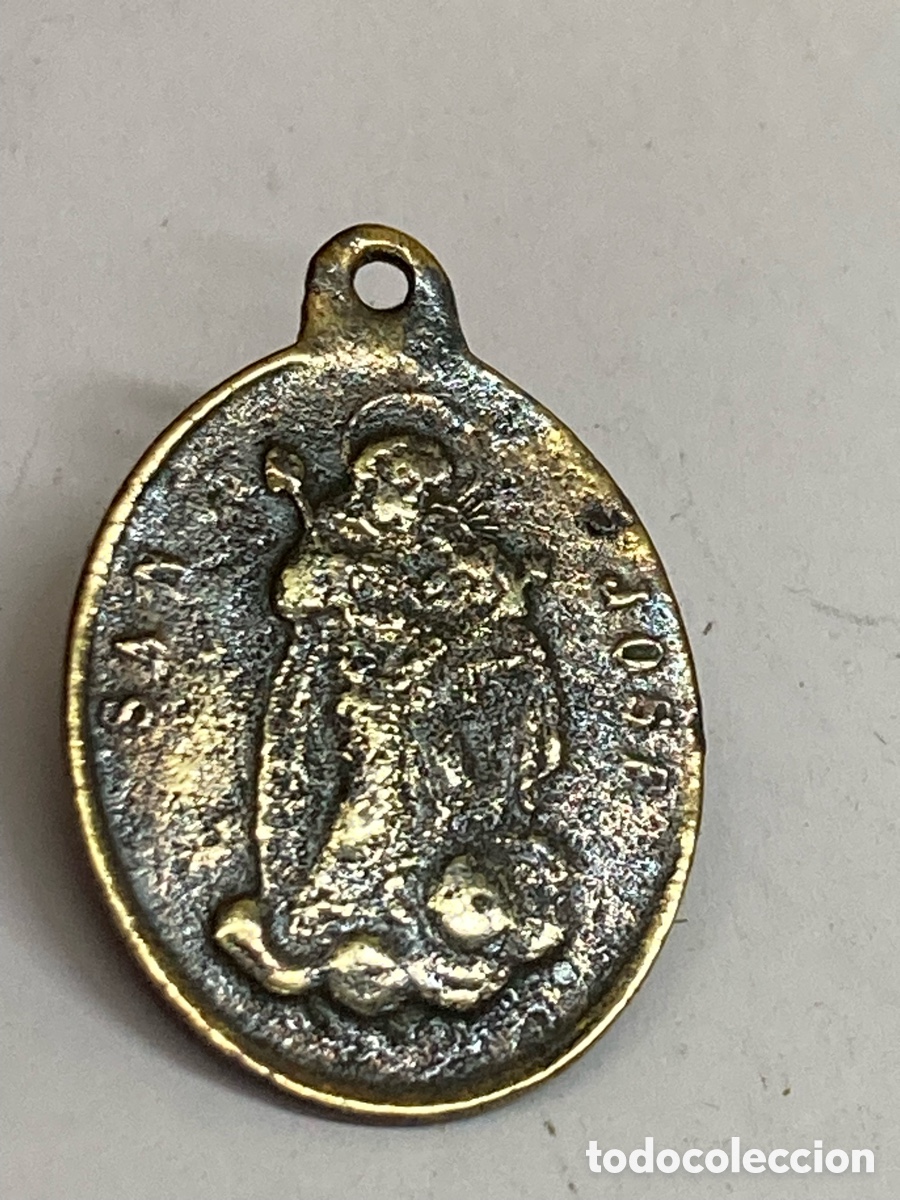 Antig&uuml;edades: Medalla religiosa metal C212 - Foto 2