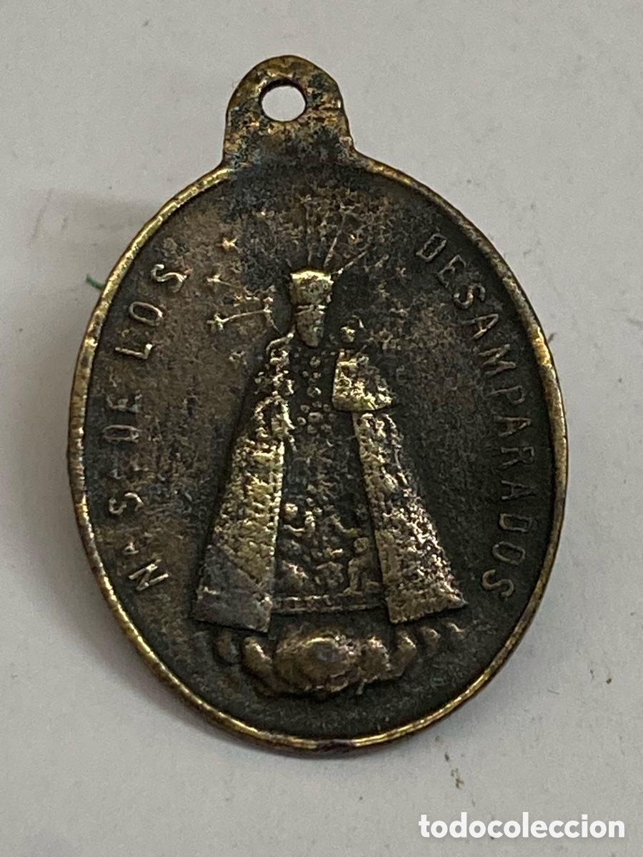 Antig&uuml;edades: Medalla religiosa metal C212 - Foto 1