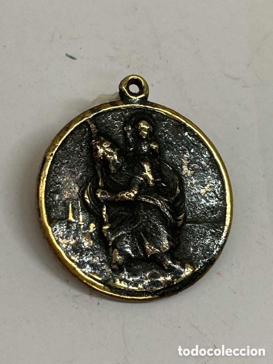 Antig&uuml;edades: Medalla religiosa metal C212 - Foto 1
