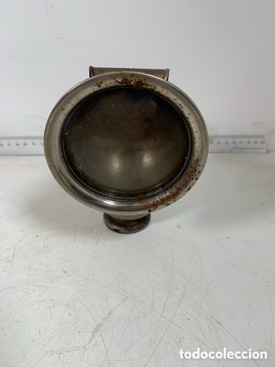 Antig&uuml;edades: 01_ L&aacute;mpara de carburo de bicicleta - Foto 2