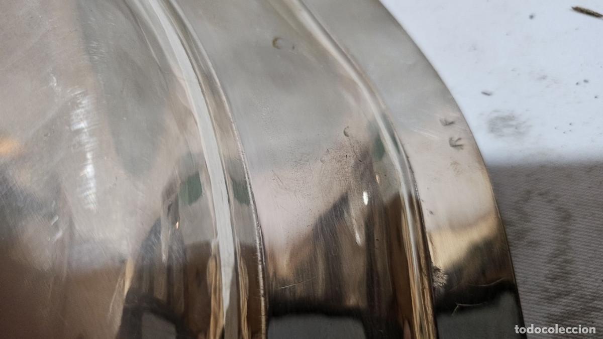 Antig&uuml;edades: plato ba&ntilde;ada en plata - Foto 5