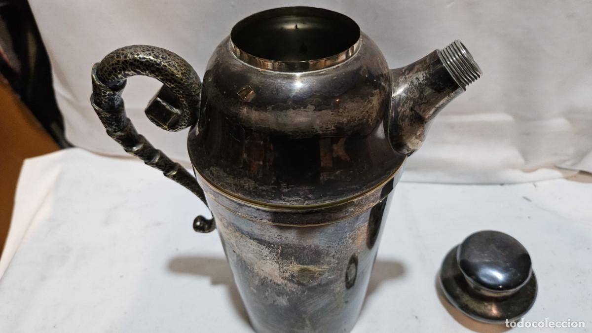 Antig&uuml;edades: cafetera de alpaca - Foto 3