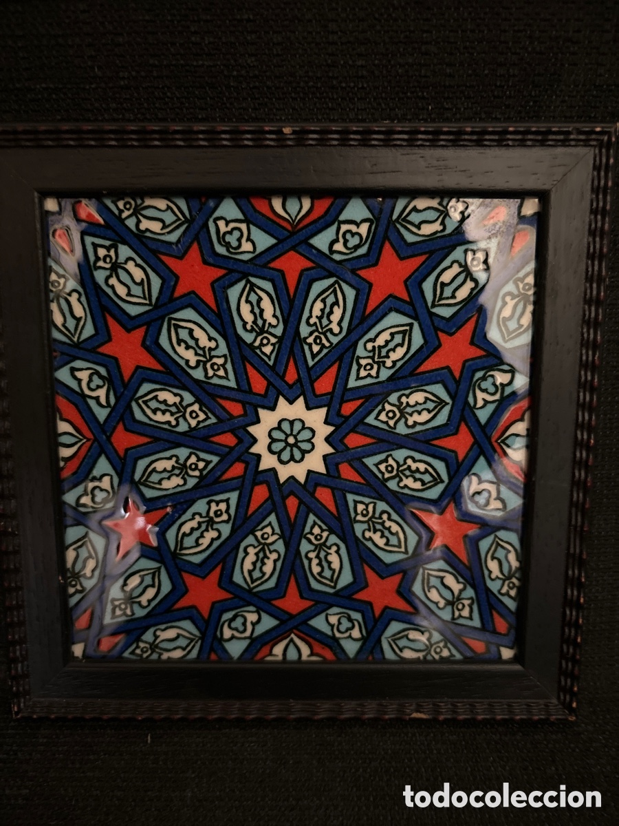 Antig&uuml;edades: Azulejo enmarcado - Foto 2