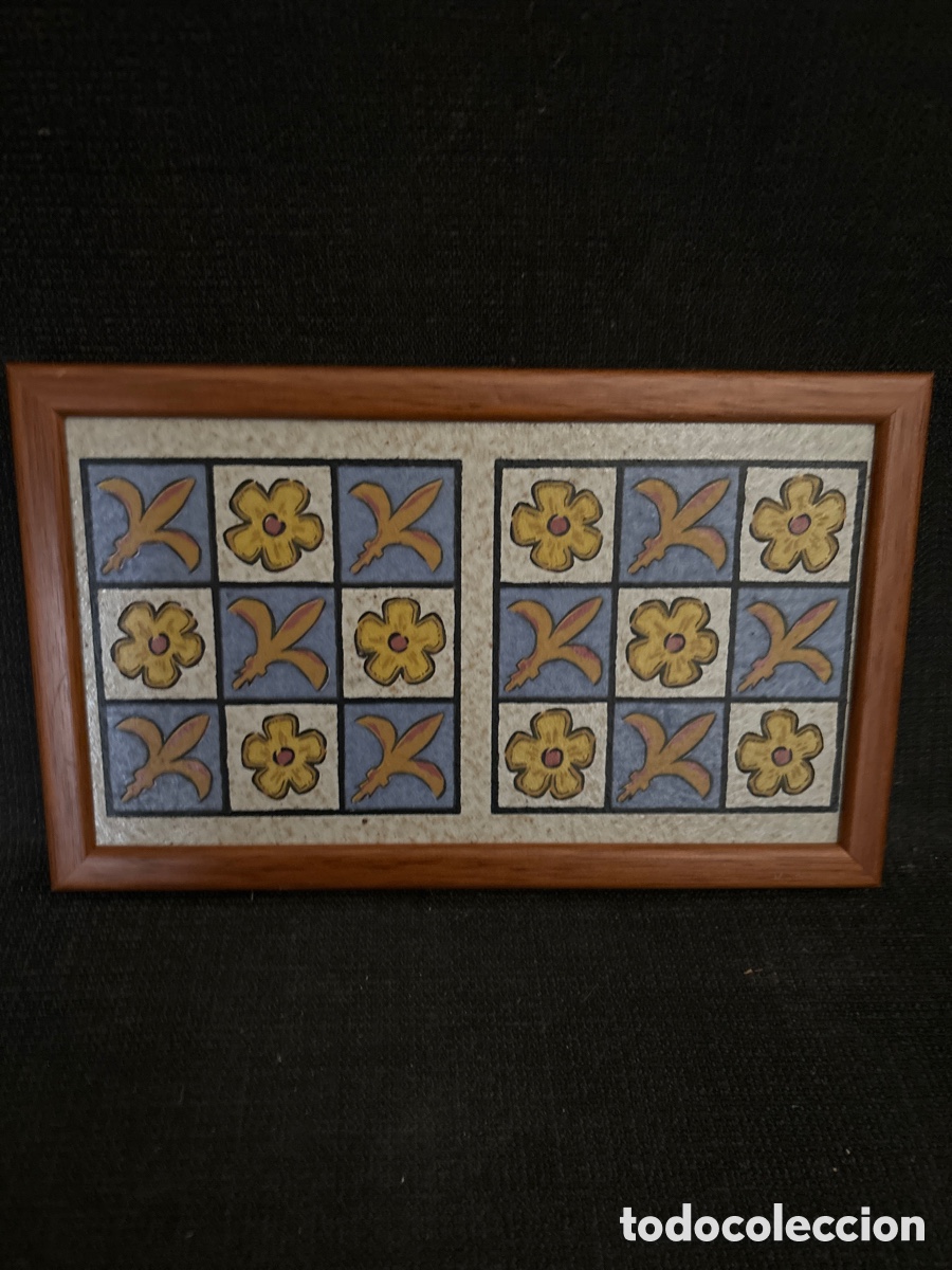 Antig&uuml;edades: Azulejo enmarcado - Foto 2