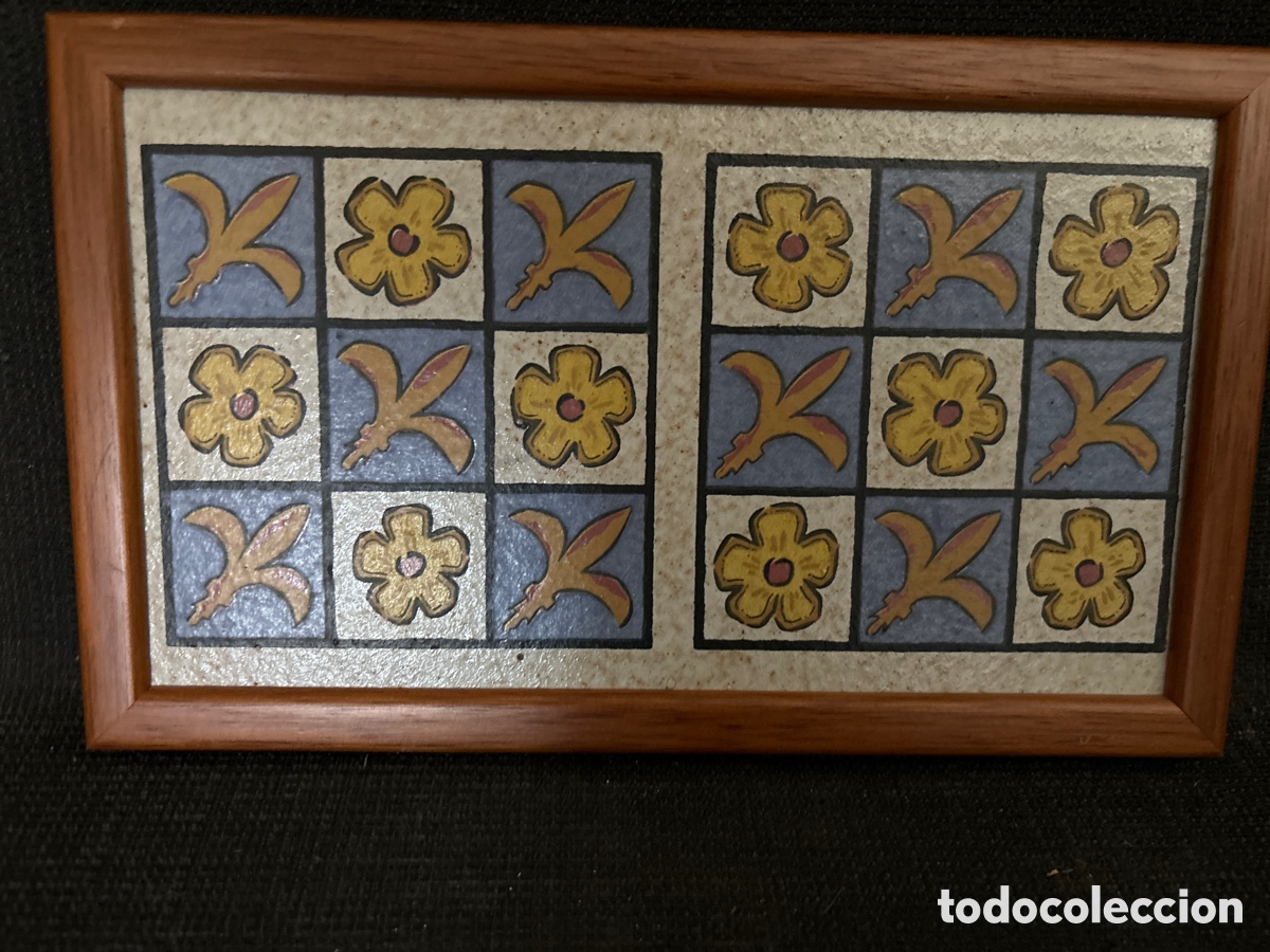 Antig&uuml;edades: Azulejo enmarcado - Foto 3