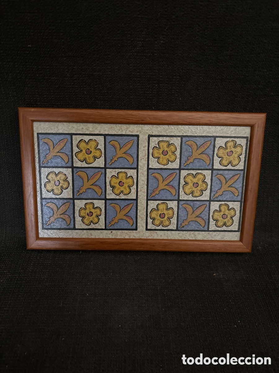 Antig&uuml;edades: Azulejo enmarcado - Foto 4