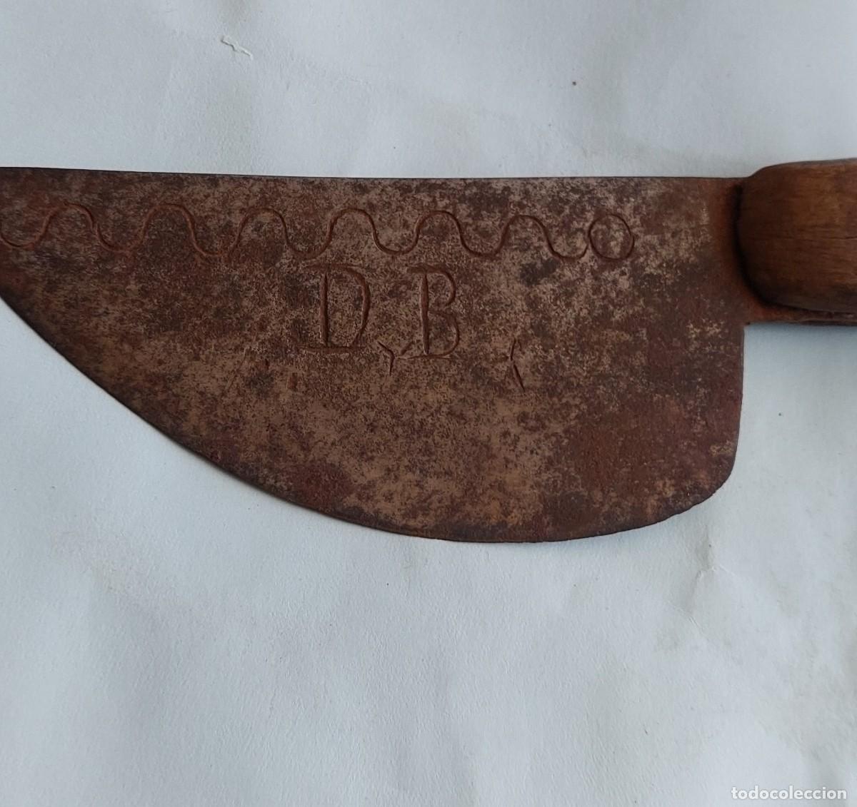 Antig&uuml;edades: Antiguo cuchillo o hacheta carnicera - Foto 2