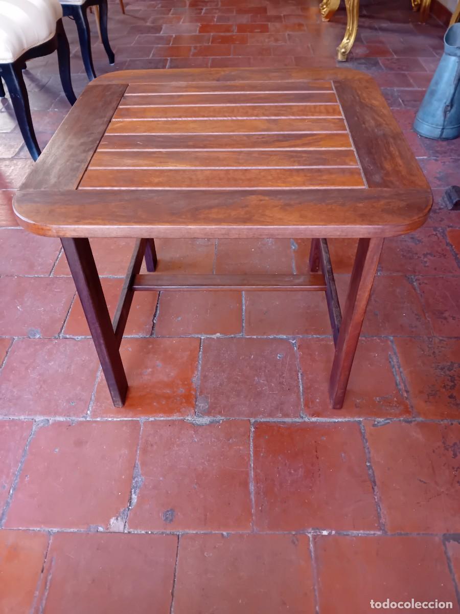 Antig&uuml;edades: Mesa para jard&iacute;n de madera de teca - Foto 1