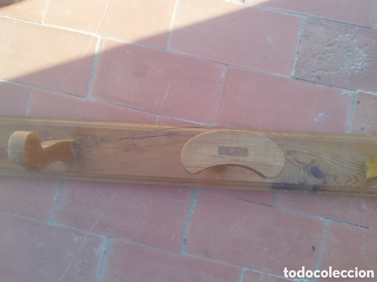 Antig&uuml;edades: Perchero madera natural para ropa y sombrero - Foto 5