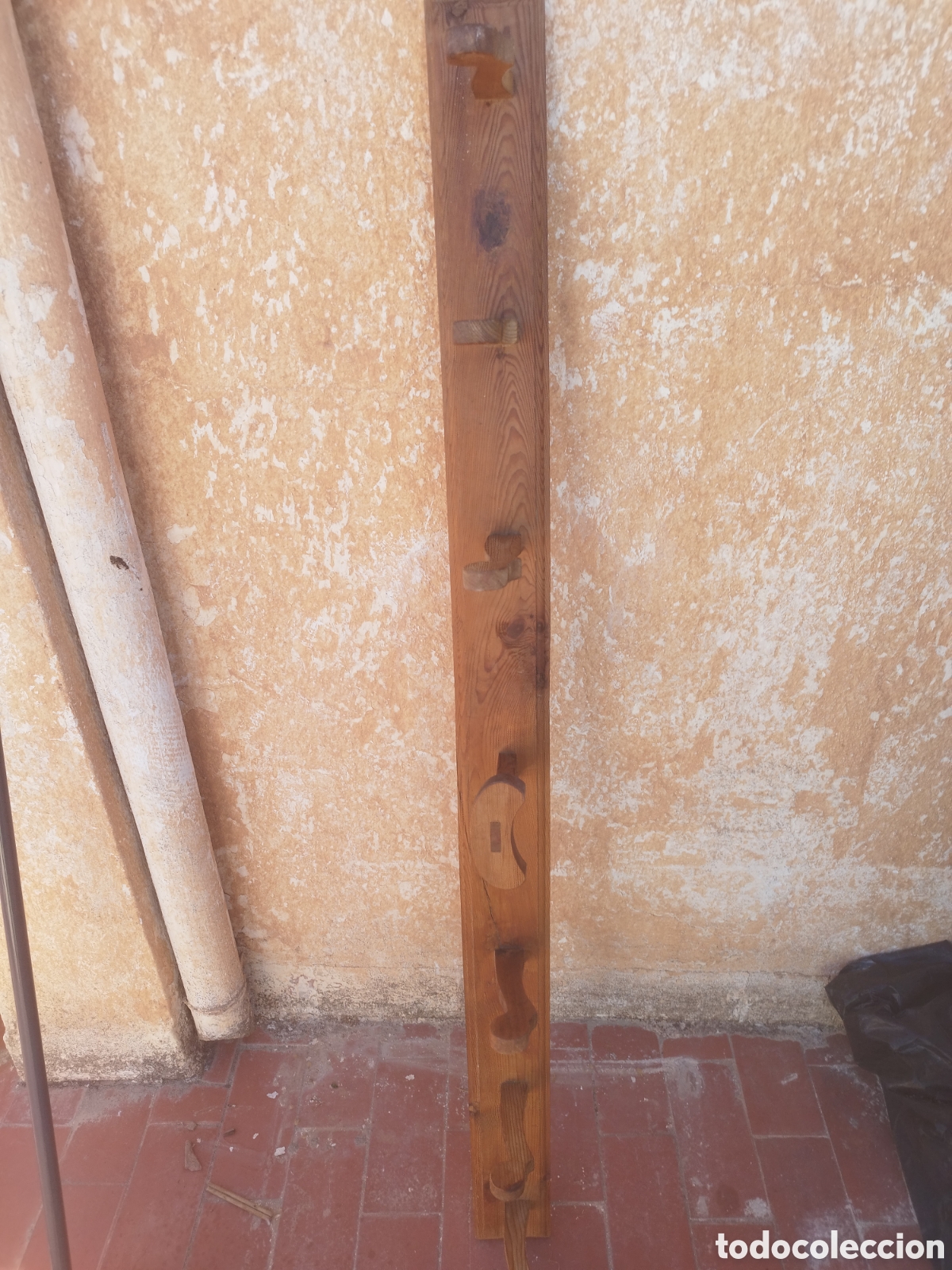 Antig&uuml;edades: Perchero madera natural para ropa y sombrero - Foto 1