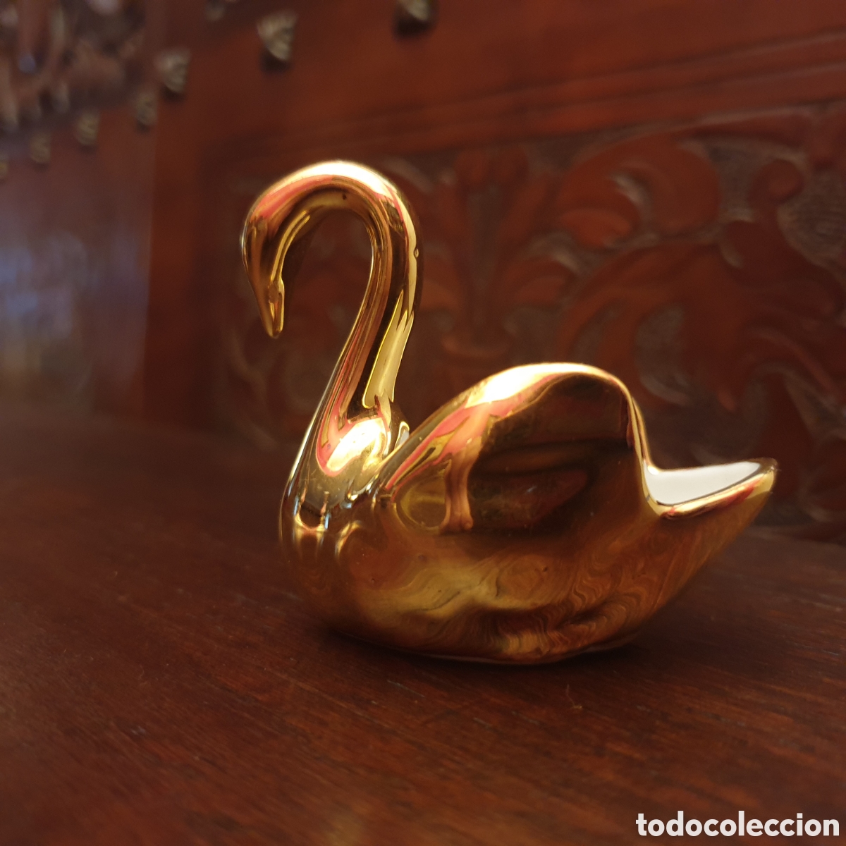 Antig&uuml;edades: Peque&ntilde;o cisne LIMOGES - Foto 2