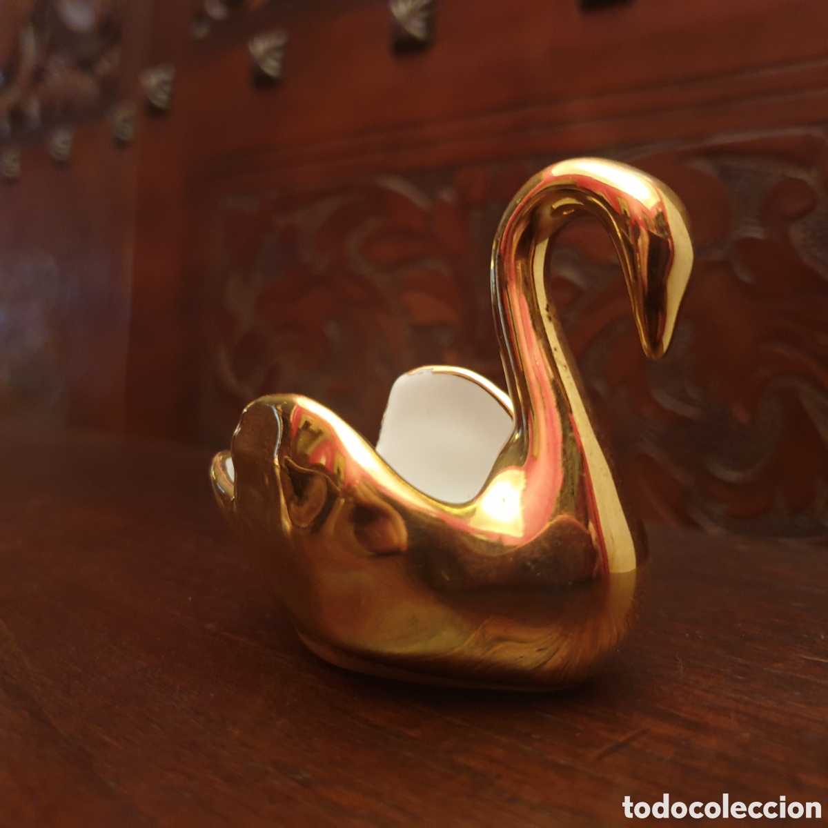 Antig&uuml;edades: Peque&ntilde;o cisne LIMOGES - Foto 1