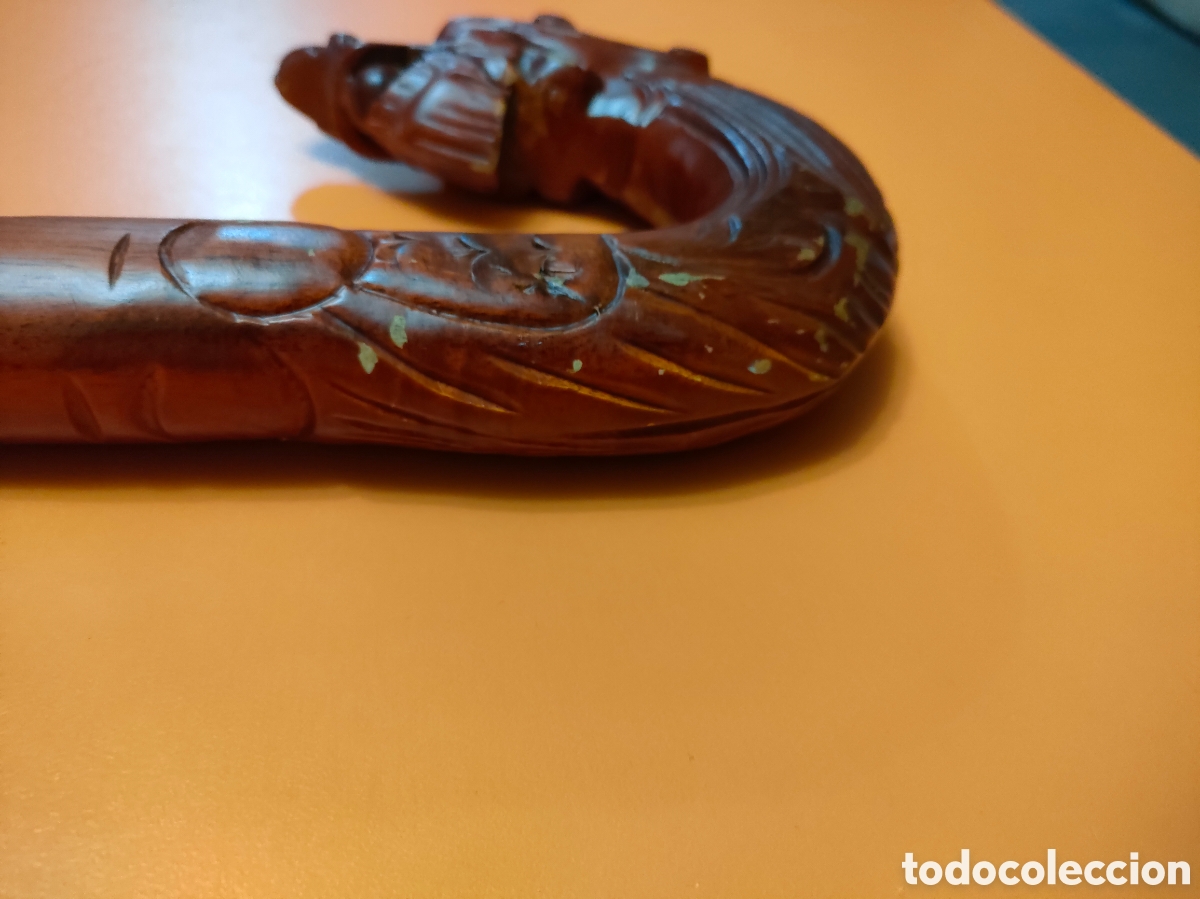Antig&uuml;edades: Antiguo bast&oacute;n con cabeza en forma de dragon - Foto 9